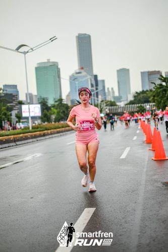 Race photo from Smartfren Run 2024