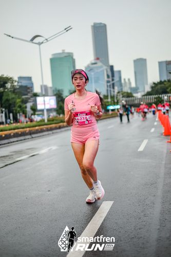 Race photo from Smartfren Run 2024