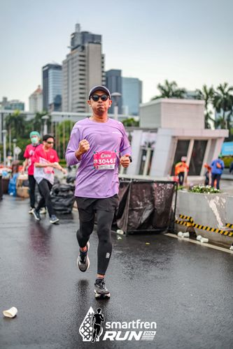 Race photo from Smartfren Run 2024