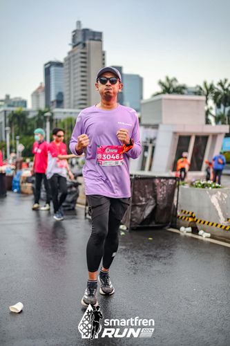 Race photo from Smartfren Run 2024