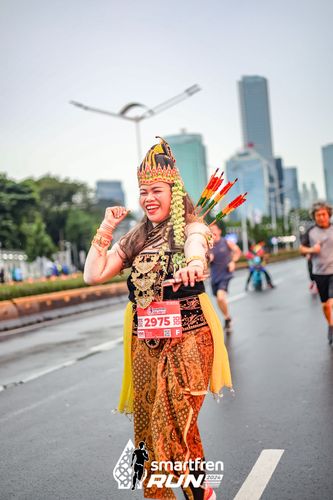 Race photo from Smartfren Run 2024
