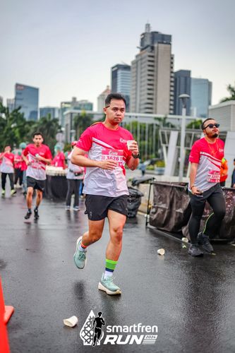 Race photo from Smartfren Run 2024