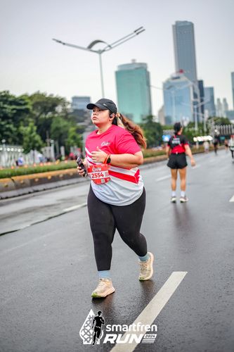 Race photo from Smartfren Run 2024