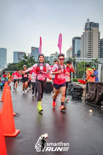 Race photo from Smartfren Run 2024