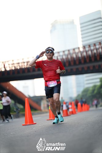 Race photo from Smartfren Run 2025 