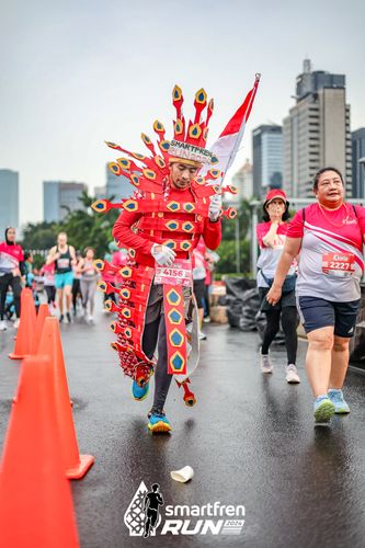 Race photo from Smartfren Run 2024