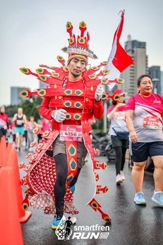 Race photo from Smartfren Run 2024