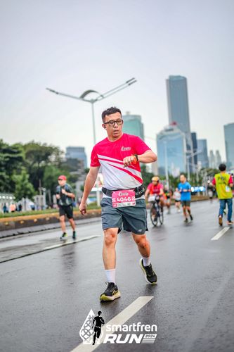 Race photo from Smartfren Run 2024