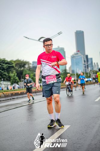 Race photo from Smartfren Run 2024