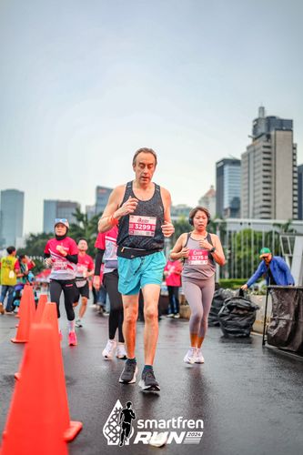 Race photo from Smartfren Run 2024