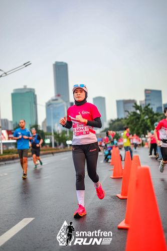 Race photo from Smartfren Run 2024