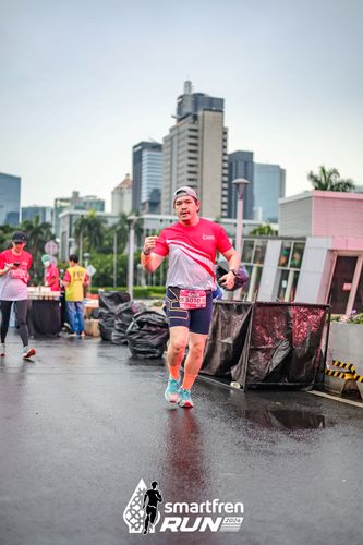 Race photo from Smartfren Run 2024