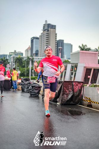 Race photo from Smartfren Run 2024
