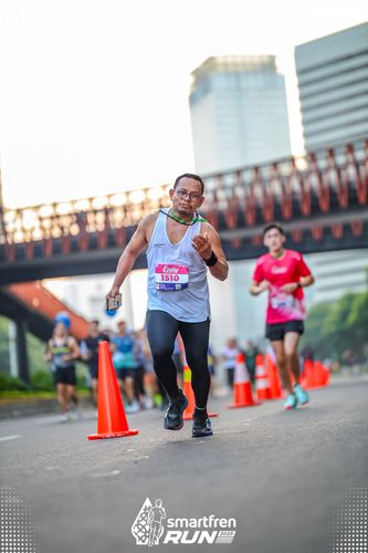 Race photo from Smartfren Run 2025 