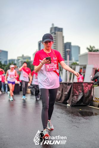 Race photo from Smartfren Run 2024