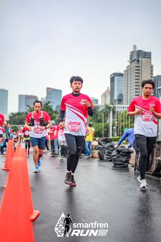 Race photo from Smartfren Run 2024