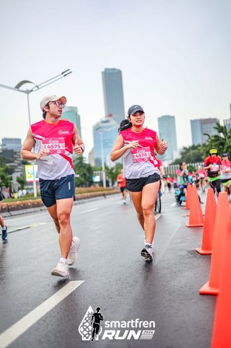 Race photo from Smartfren Run 2024