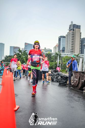 Race photo from Smartfren Run 2024