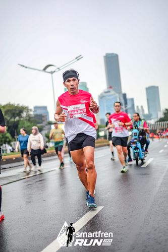 Race photo from Smartfren Run 2024