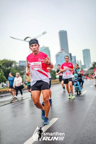 Race photo from Smartfren Run 2024