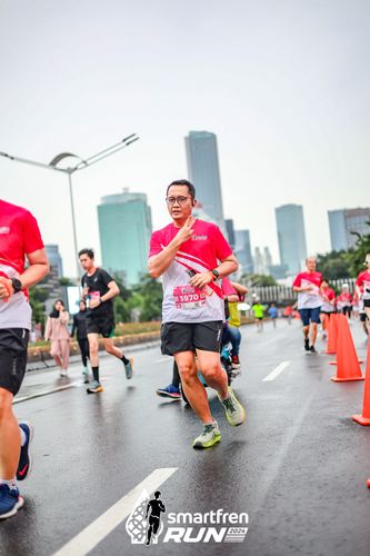 Race photo from Smartfren Run 2024