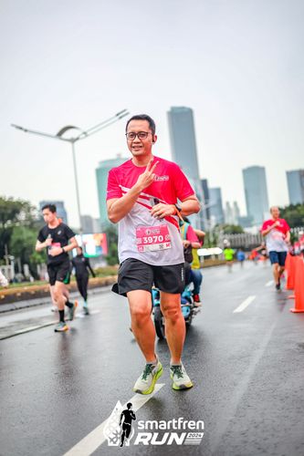 Race photo from Smartfren Run 2024