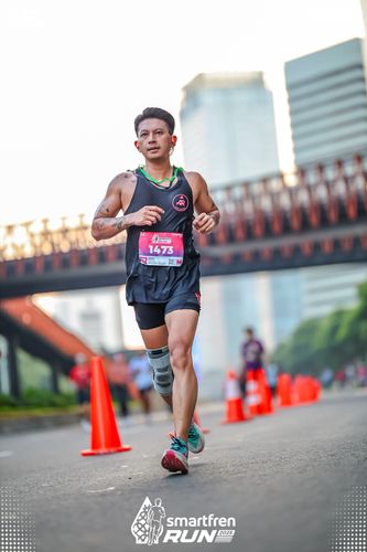 Race photo from Smartfren Run 2025 