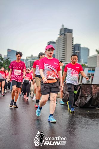 Race photo from Smartfren Run 2024
