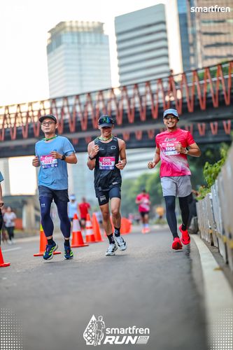 Race photo from Smartfren Run 2025 