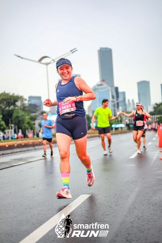 Race photo from Smartfren Run 2024