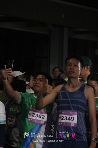 Race photo from BAF LIONS RUN 2024