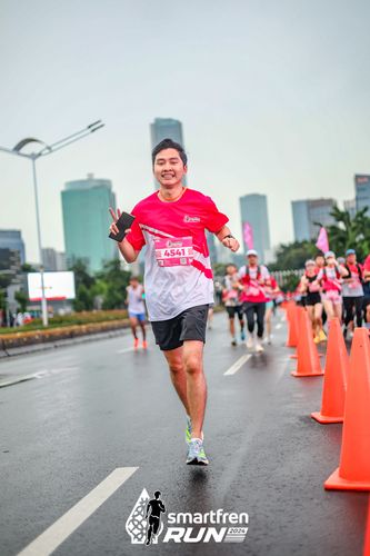 Race photo from Smartfren Run 2024