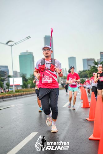 Race photo from Smartfren Run 2024