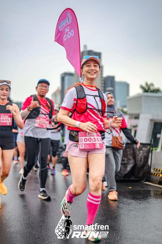 Race photo from Smartfren Run 2024