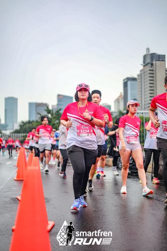 Race photo from Smartfren Run 2024