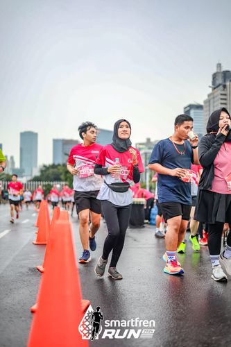 Race photo from Smartfren Run 2024