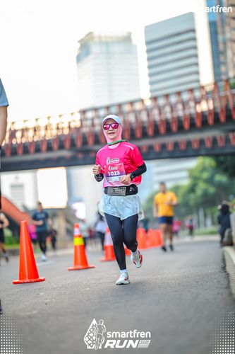 Race photo from Smartfren Run 2025 