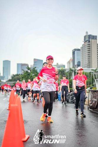 Race photo from Smartfren Run 2024