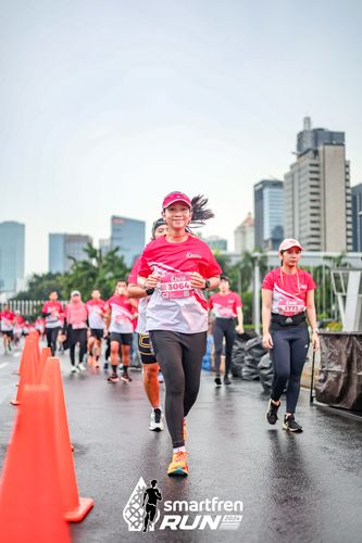 Race photo from Smartfren Run 2024