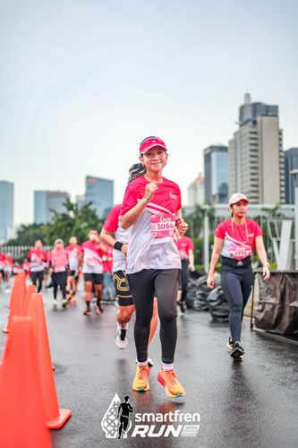Race photo from Smartfren Run 2024