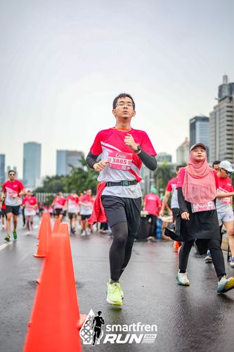 Race photo from Smartfren Run 2024