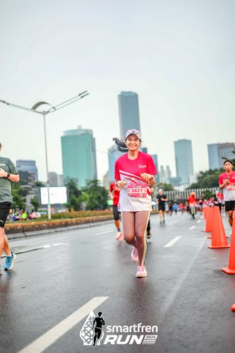 Race photo from Smartfren Run 2024