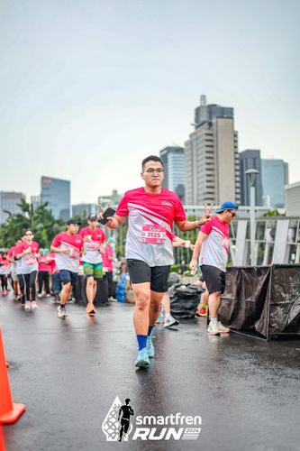 Race photo from Smartfren Run 2024