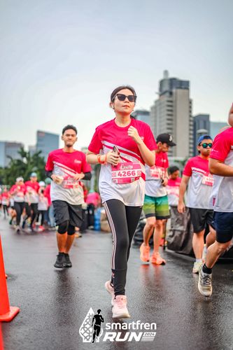 Race photo from Smartfren Run 2024