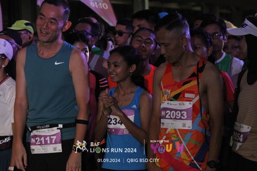 Race photo from BAF LIONS RUN 2024