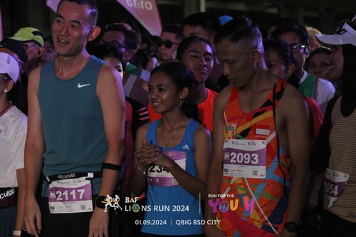 Race photo from BAF LIONS RUN 2024