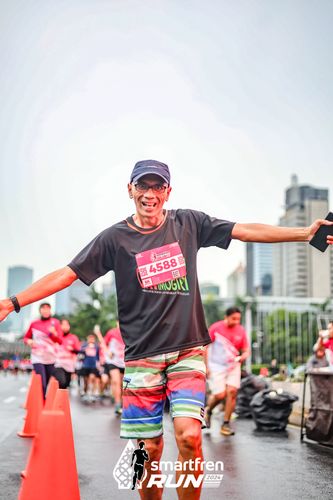 Race photo from Smartfren Run 2024