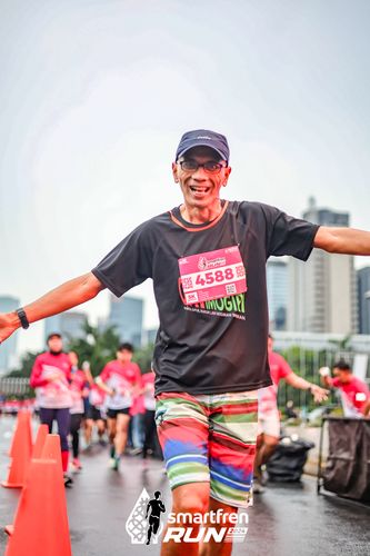 Race photo from Smartfren Run 2024