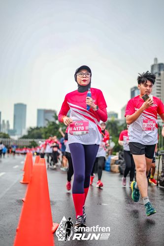 Race photo from Smartfren Run 2024