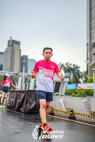 Race photo from Smartfren Run 2024